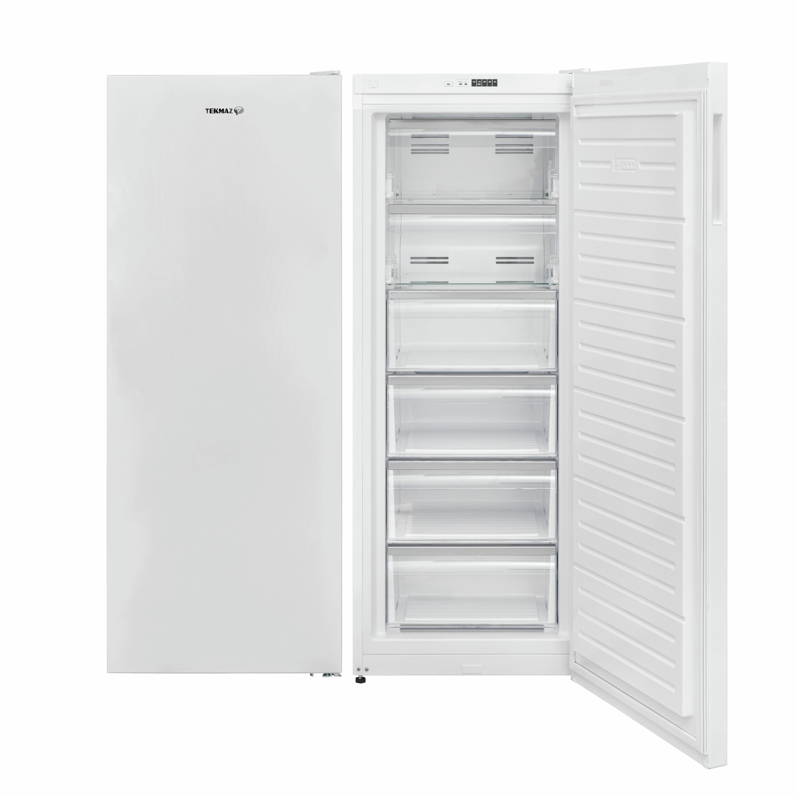 Tekmaz 6-drawer upright freezer, white