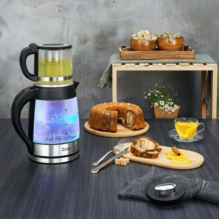 محضر شاي مع سخان ماء زيلان