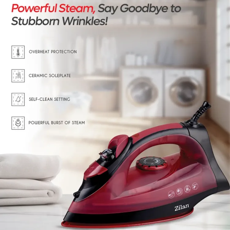 مكوى بخار احمر زيلان