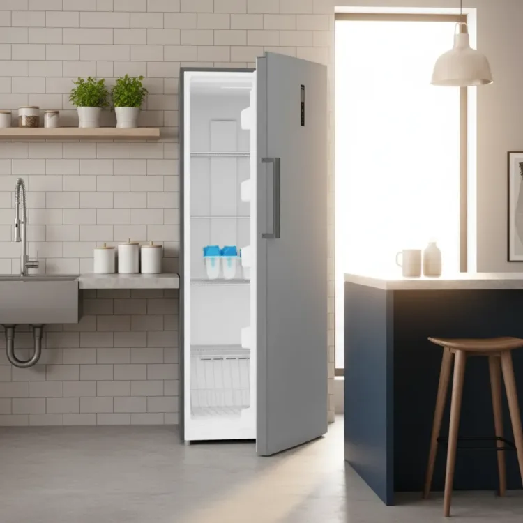 ثلاجة بنكون 387 لتر ستيل Twins Design