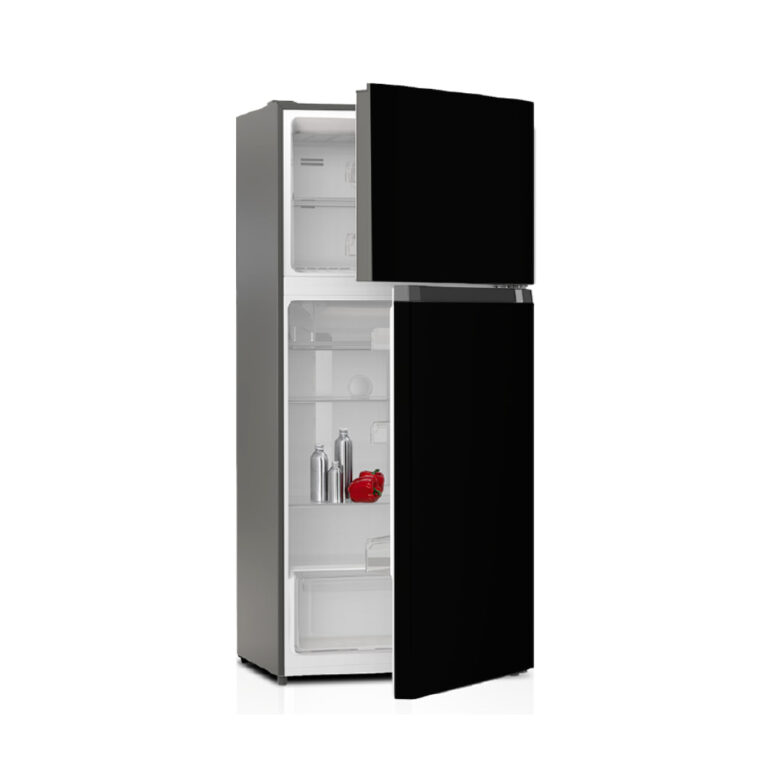 ثلاجة بابين 567 لتر ستيل غامق بنكون